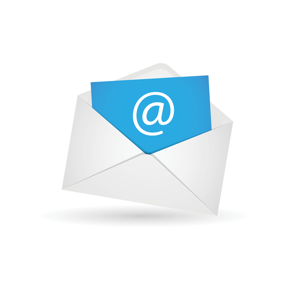 Email in an envelope