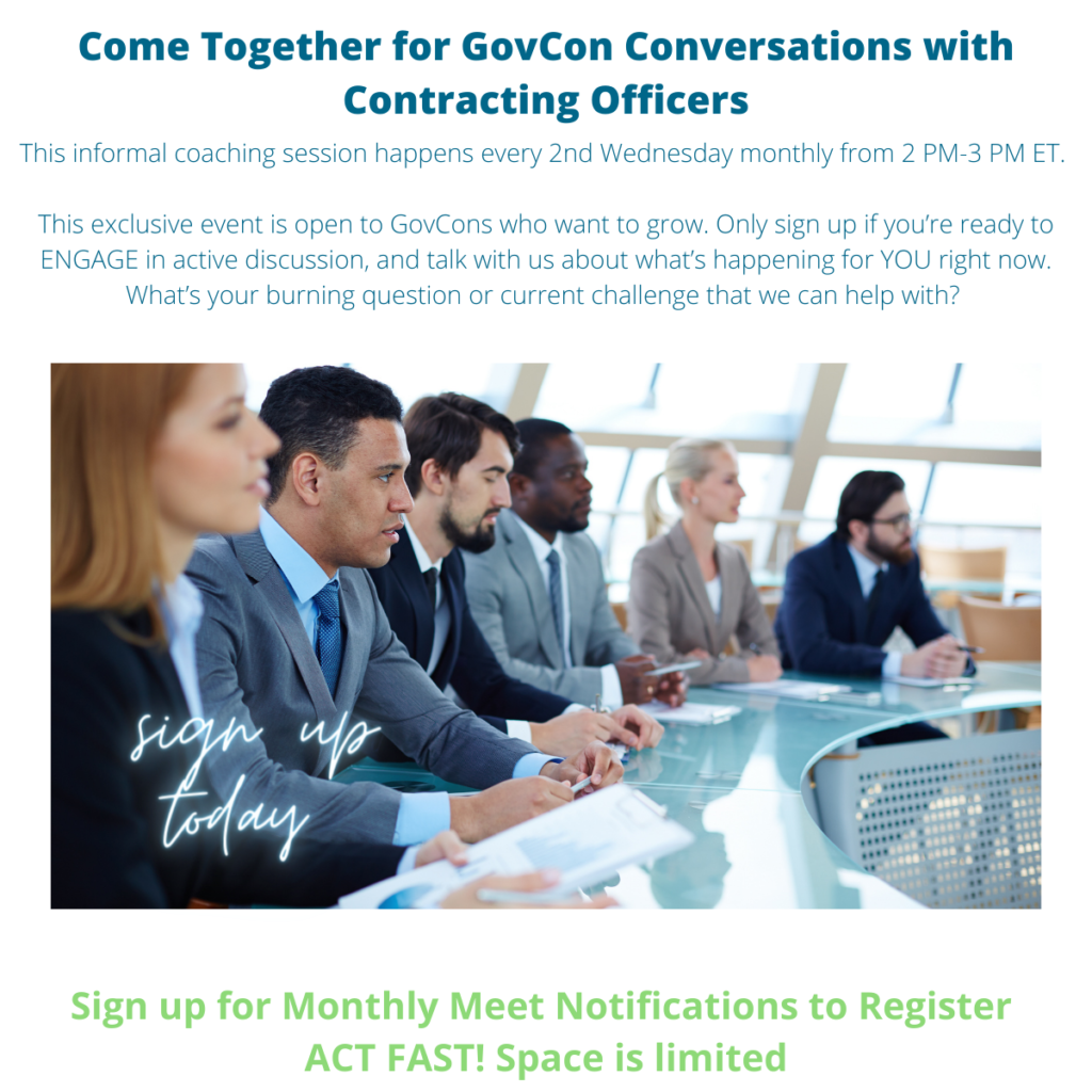 GovCon Conversations with Contracting Officers: Stand out by how you engage