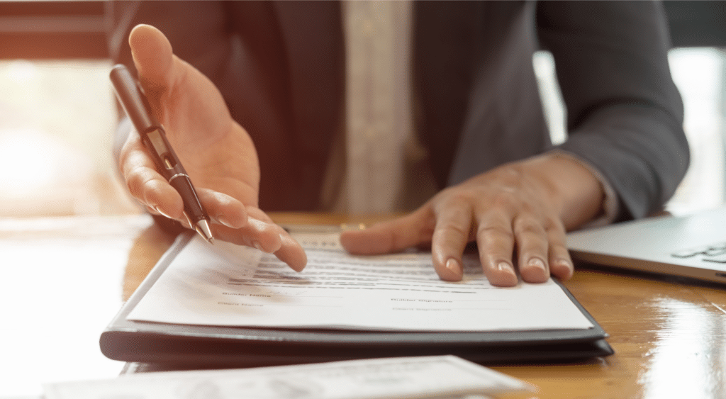 government contract being handed to you to sign