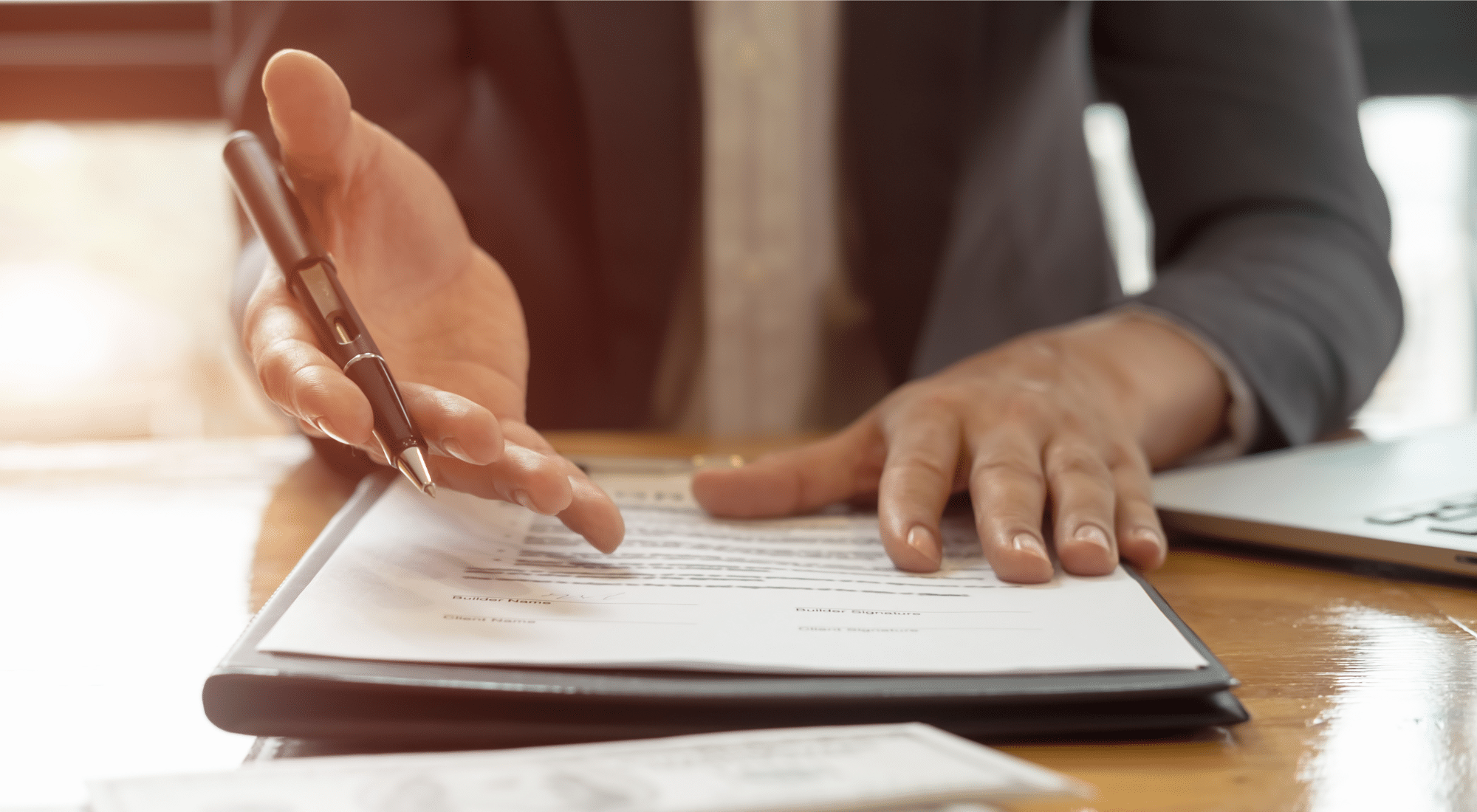 government contract being handed to you to sign